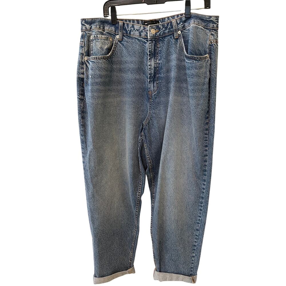 Asos Relaxed Fit Jeans Women's Size 36 x 32 Boyfriend Barrel Leg Casual Denim